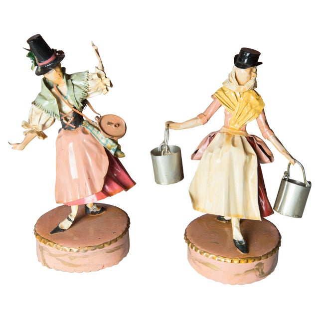 Lee Menichetti Sculptures: Tyrolean Maid & German Milk Maid - A Pair For Sale - Image 13 of 13