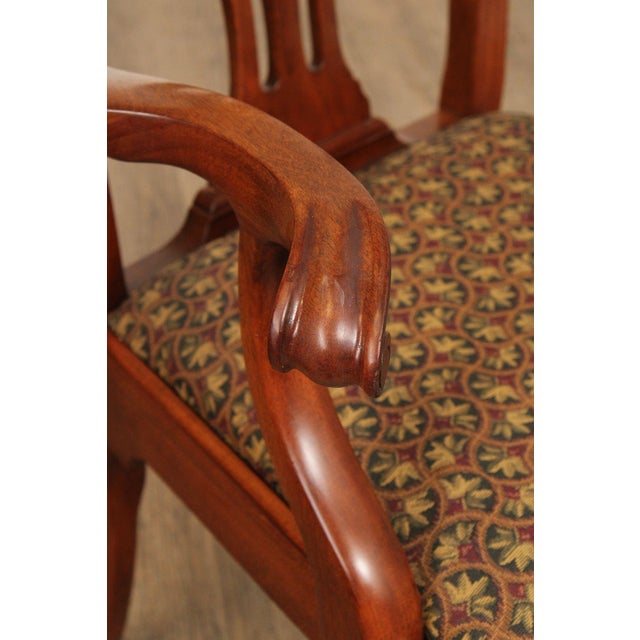 Stickley Chippendale Style Set of Eight Mahogany Dining Chairs For Sale In Philadelphia - Image 6 of 12