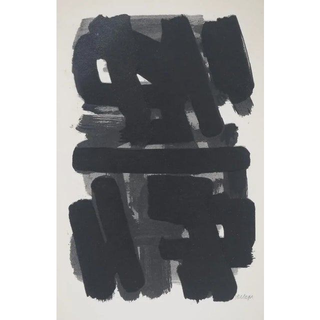 Pierre Soulages (1919) Gouache 6, 1957 Lithograph and stencil (Jacomet process) after a gouache by the artist Jacomet...