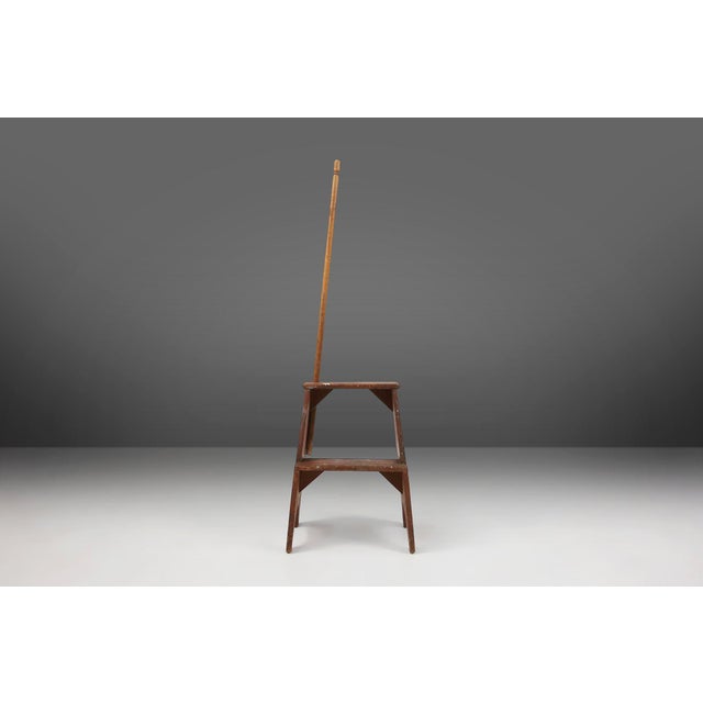 Industrial Wooden Stepladder, France, 1900s For Sale - Image 5 of 13