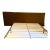 Custom made oversized velvet headboard attached to king sized bed frame in a wooden walnut. Materiel: velvet Headboard...