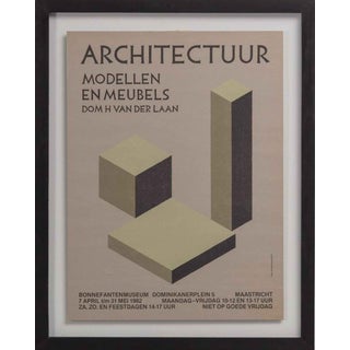 Dom Hans van der Laan Exhibition in Maastricht Poster, 1982 For Sale