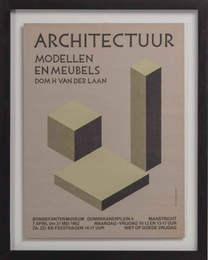 Dom Hans van der Laan Exhibition in Maastricht Poster, 1982