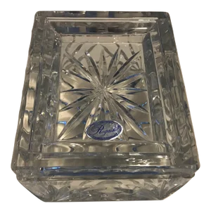 1980s Rogaska Crystal Covered Box