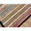 Textile 1890s Multicolor Stripe Minimalist Antique American Hooked Rug 4'6" X 7'4" Handknotted Wool Carpet For Sale - Image 7 of 7