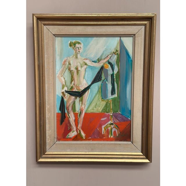 Michel Patrix, Mannequin, 1950s, Oil on Canvas, Framed For Sale - Image 5 of 18