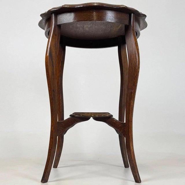 Antique English Oak Side Table, 1900s For Sale - Image 3 of 10