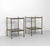 Antique Brass and Green Marble Etagere Side Tables, 1950, Set of 2 For Sale - Image 6 of 12
