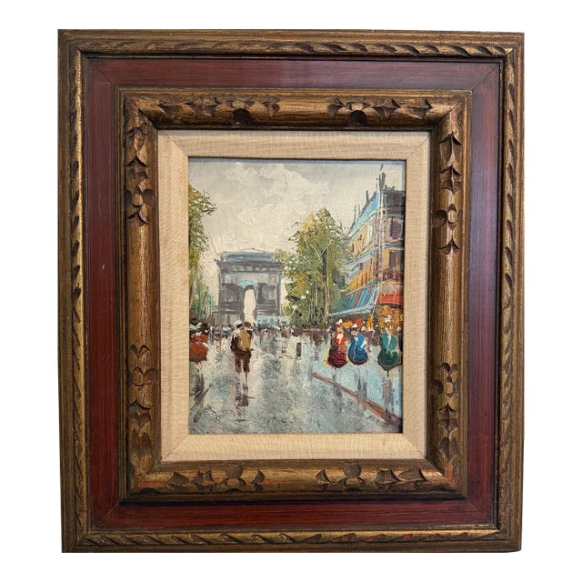 Late 20th Century Listed Italian Artist Antonio De Vity(1901-1993) Original Oil Painting on Canvas For Sale