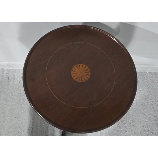 Large Antique Mahogany Wine Table, 1910 For Sale - Image 3 of 6