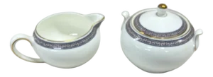 Wedgwood “Palatia” Pattern Creamer & Sugar - A Pair