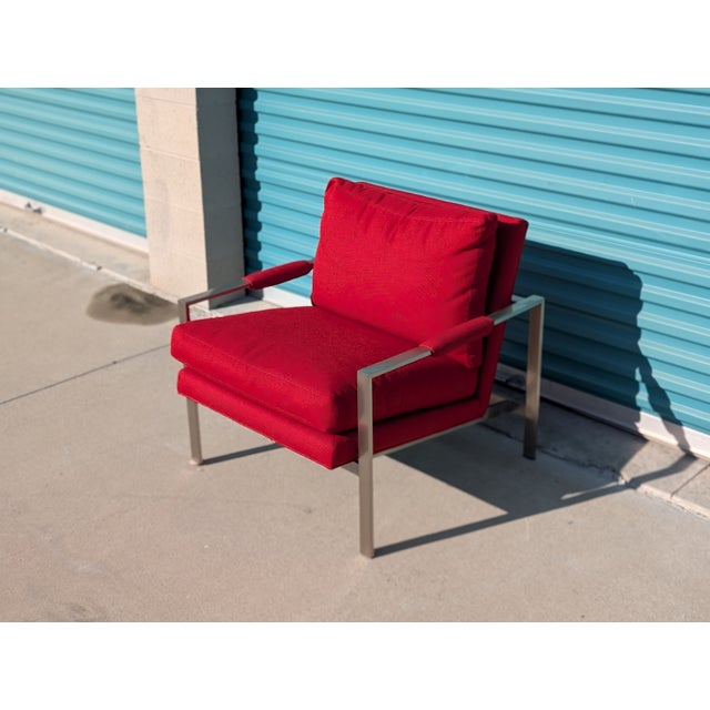 This iconic Mid Century Modern lounge chair, designed by Milo Baughman for Thayer Coggin, is the highly sought-after Model...