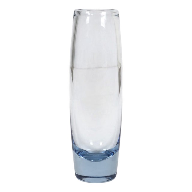 Vintage Danish Rondo Glass Vase by Per Lütken for Holmegaard, 1950s For Sale