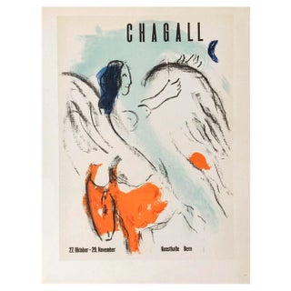 Vintage Exhibition Kunsthalle Bern Lithograph by Marc Chagall, 1959 For Sale