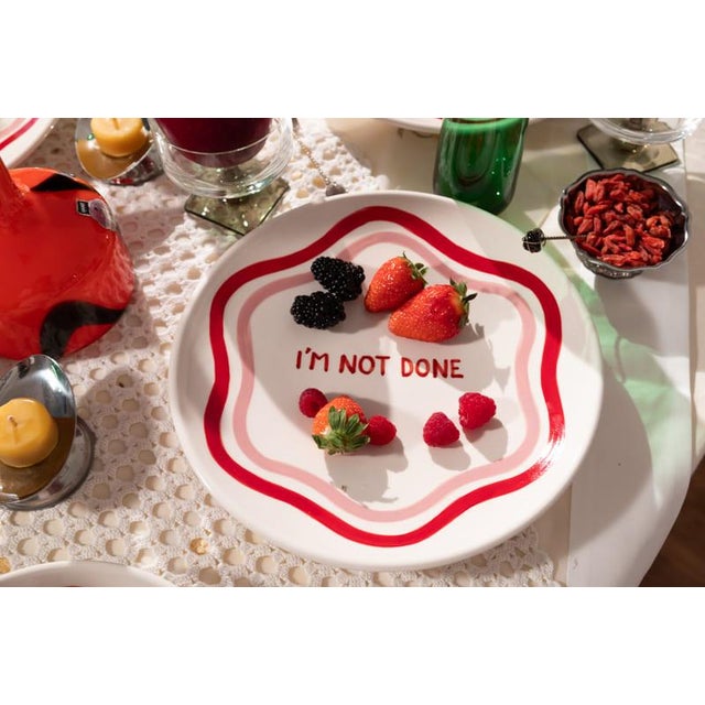 Talk of the Table Artisanal Dinner Plates - Set of 4 For Sale - Image 13 of 13