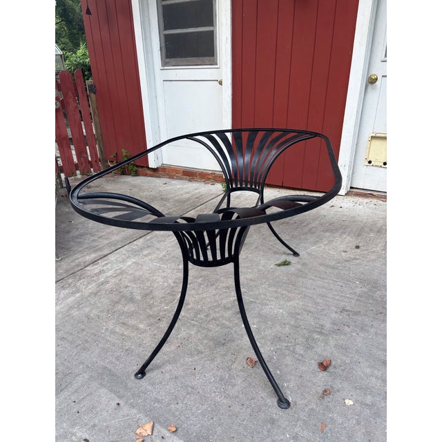 Francois Carre Francois Carre Garden Dining Table, Restored For Sale - Image 4 of 6