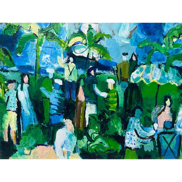 Blue Oil Painting by Don Becker II For Sale - Image 8 of 10