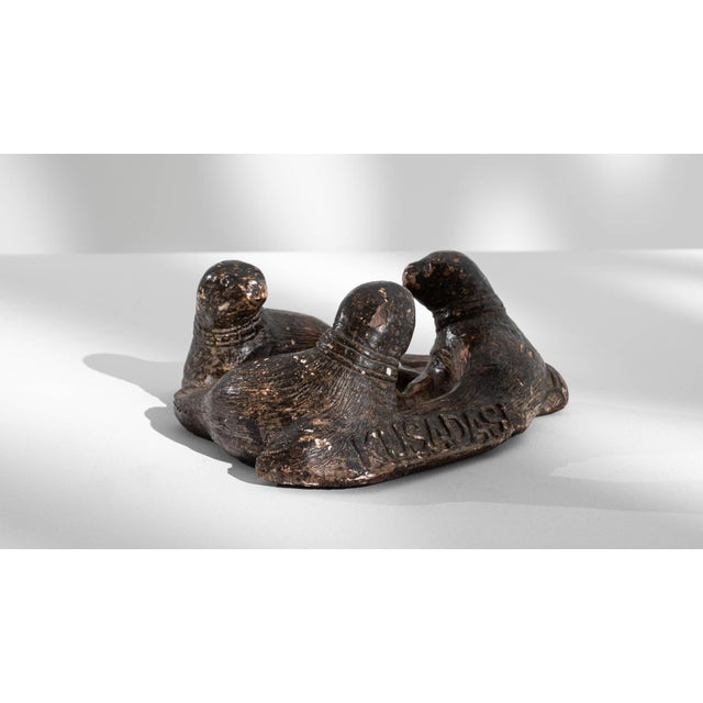 Traditional 20th Century Belgian Seal Plaster Decoration For Sale - Image 3 of 18