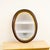 Oval Wooden Mirror, 1950s For Sale - Image 5 of 5