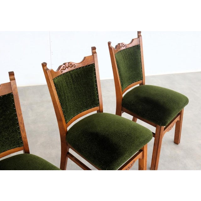 Art Deco Dining Chairs, 1940s, Set of 4 For Sale - Image 11 of 14