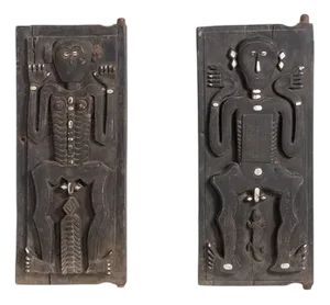 Mid-20th Century African Art Wood Panels