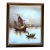 Vintage Asian Seascape Oil Chinese Junk Boats & Harbor Framed Original - Signed L Wong For Sale
