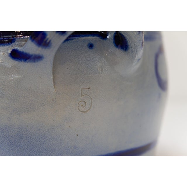 19th Century German Stoneware Five Liter Crock, 1890s For Sale - Image 6 of 12