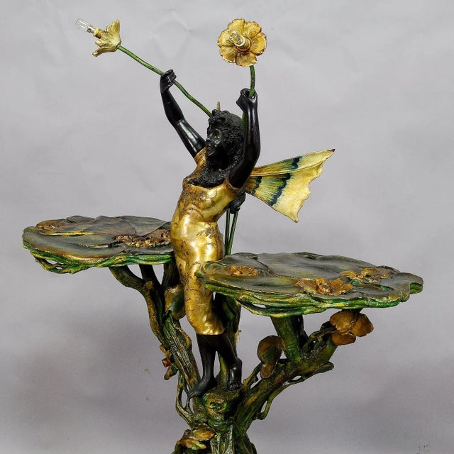 Late 19th Century 19th Century Venetian Grotto Table With Fairy Tale Elf For Sale - Image 5 of 12