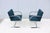 Ludwig Mies Van Der Rohe Brno Flat Bar Chairs in Blue Fabric by Gordon, a Pair For Sale - Image 13 of 18