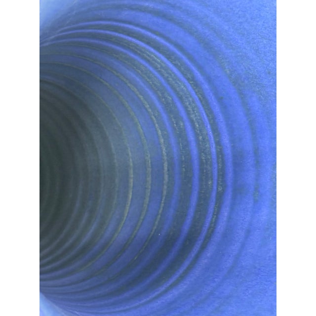 Christine Perrochon Cobalt Blue Fired Vase For Sale - Image 10 of 12