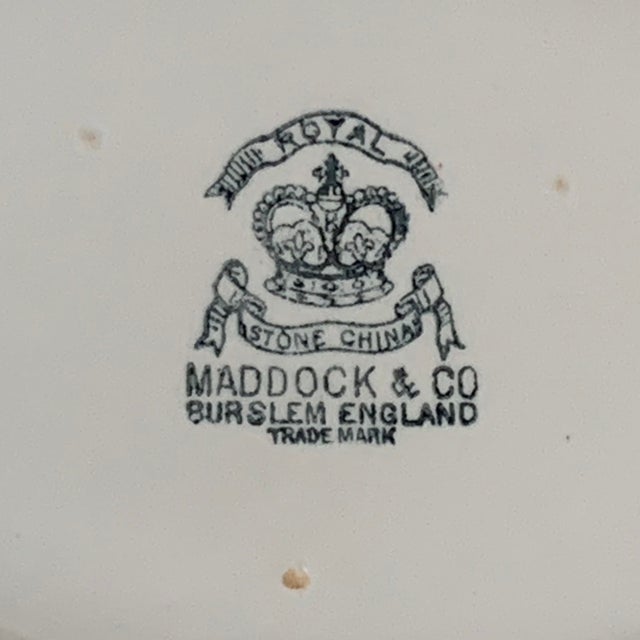 A handsome early 20th-century English white ironstone covered soup tureen by Maddock & Co. of Burslem, Staffordshire,...