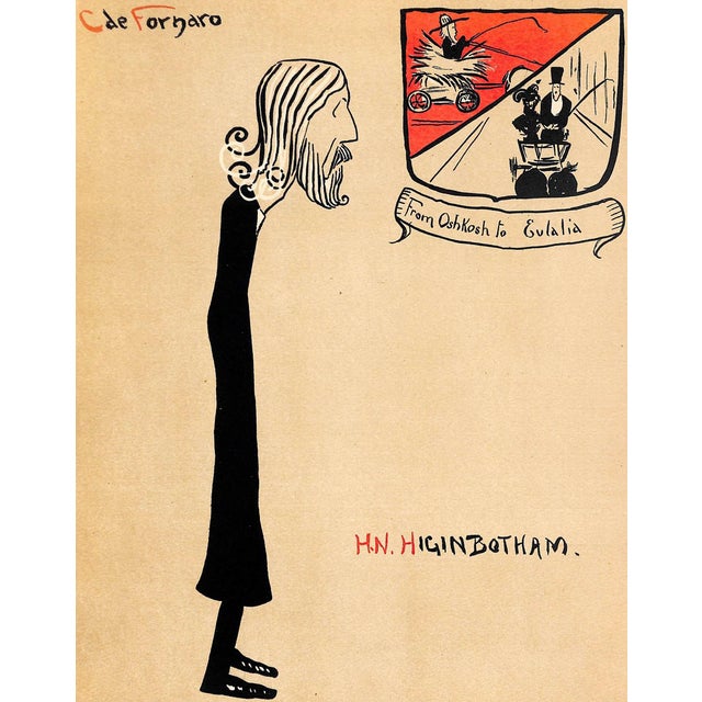 Art Sz: 13 3/4"H x 10 1/4"W Carlo de Fornaro (sometimes spelled Carlo di Fornaro) (1872–1949) was an artist, caricaturist,...