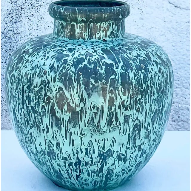 Vintage Contemporary Splatter Urn For Sale - Image 11 of 12