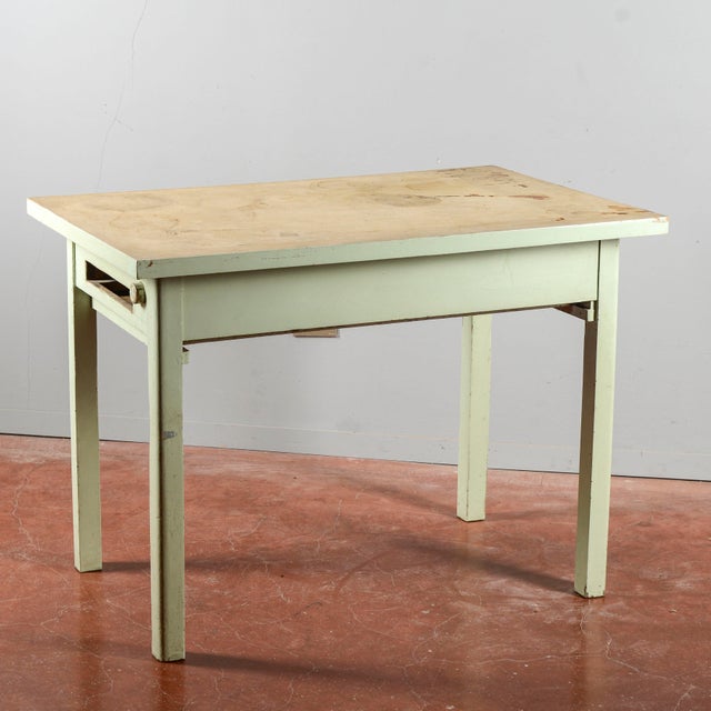 Vintage Wooden Kitchen Table For Sale - Image 15 of 18