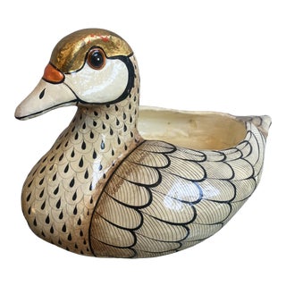 Bustamante Papier-Mâché Bird Planter For Sale
