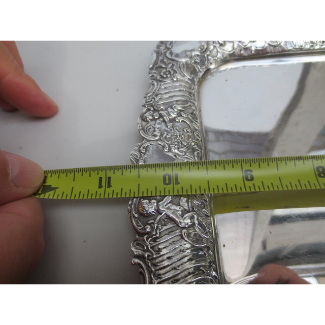 Silver Bruckmann & Son of Heilbronn, c.1900. Silver Tray 11 Oz. For Sale - Image 8 of 8