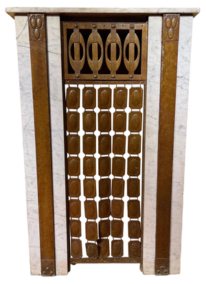 Art Nouveau Fireplace Cladding, 1910s
