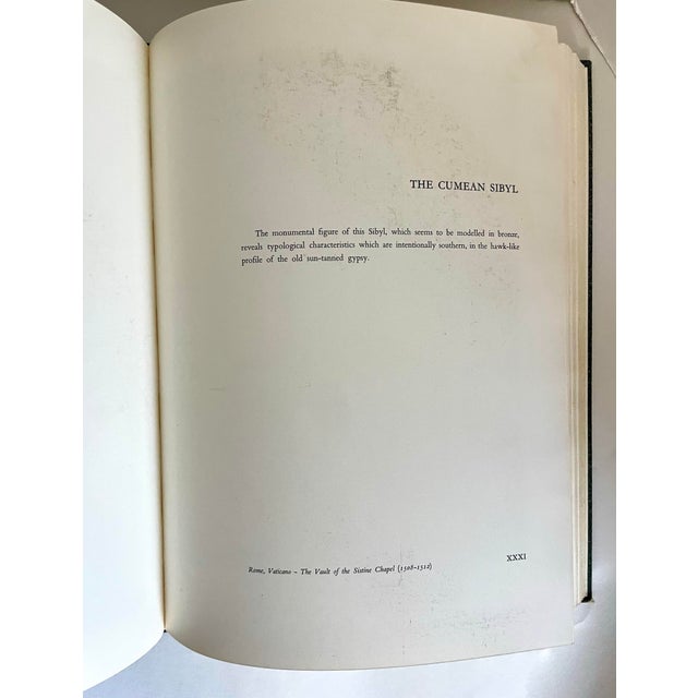 Green 1964 "Michelangelo the Painter" Xl Book With Sleeve For Sale - Image 8 of 12