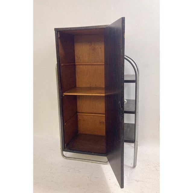 Modernist Wall Unit, Wood and Tubular Metal, 1920s