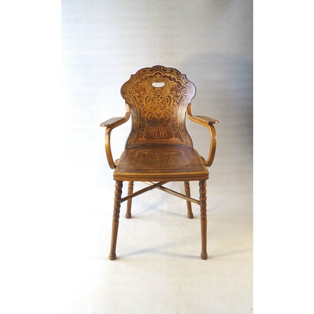 1900 - 1909 Art Nouveau Armchair from Jacob & Josef Kohn, 1900 For Sale - Image 5 of 14