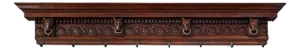 Large 18th Century Gothic Oak Hand Carved Coat Rack, France