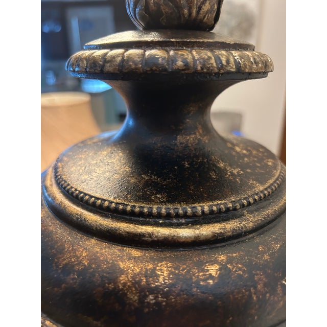 Pristine, Original Fine Art Lamps “Castile” Collection Authentic 33” Table Lamps - a Pair For Sale - Image 10 of 13