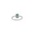Not Yet Made - Made To Order Modern Inspired 0.56 Carat Emerald Diamond Halo Statement Ring, Size 7.5 For Sale - Image 5 of 11