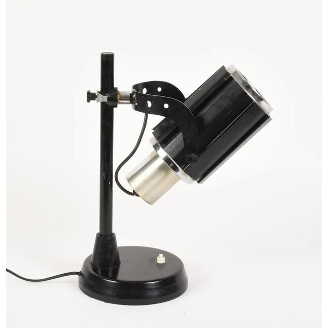 Mid-Century Italian Aluminium & Metal Table Lamp by Oscar Torlasco, 1960s For Sale - Image 9 of 13