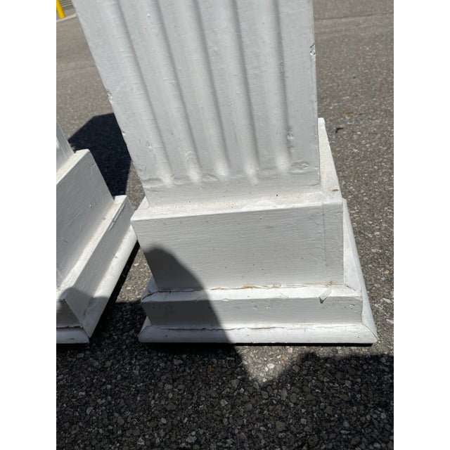 American 1950s Neoclassical Columns - a Pair For Sale - Image 3 of 6