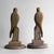 Pair of Antique French Folk Art Carved Oak Falcon Figures, Wooden Bird Sculpture For Sale - Image 12 of 14