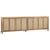 This striking long 8-door sideboard combines the warmth of reclaimed pine with the natural texture of woven rattan for an...