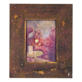 Luigi Granetto, Seed Mirror, Oil on Paper, 1998 For Sale