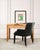 A labeled and signed Organic Modern-style rattan cane wrapped writing table desk designed by Billy Baldwin for Bielecky...