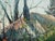 Vintage Original Landscape Painting of a Rustic Cottage & Garden, Signed For Sale In Naples, FL - Image 6 of 10